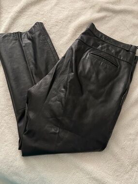 L.A. leather California Classic Black Men's Leather Pants 42